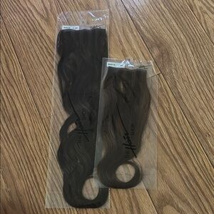 Brown wavy hair extensions